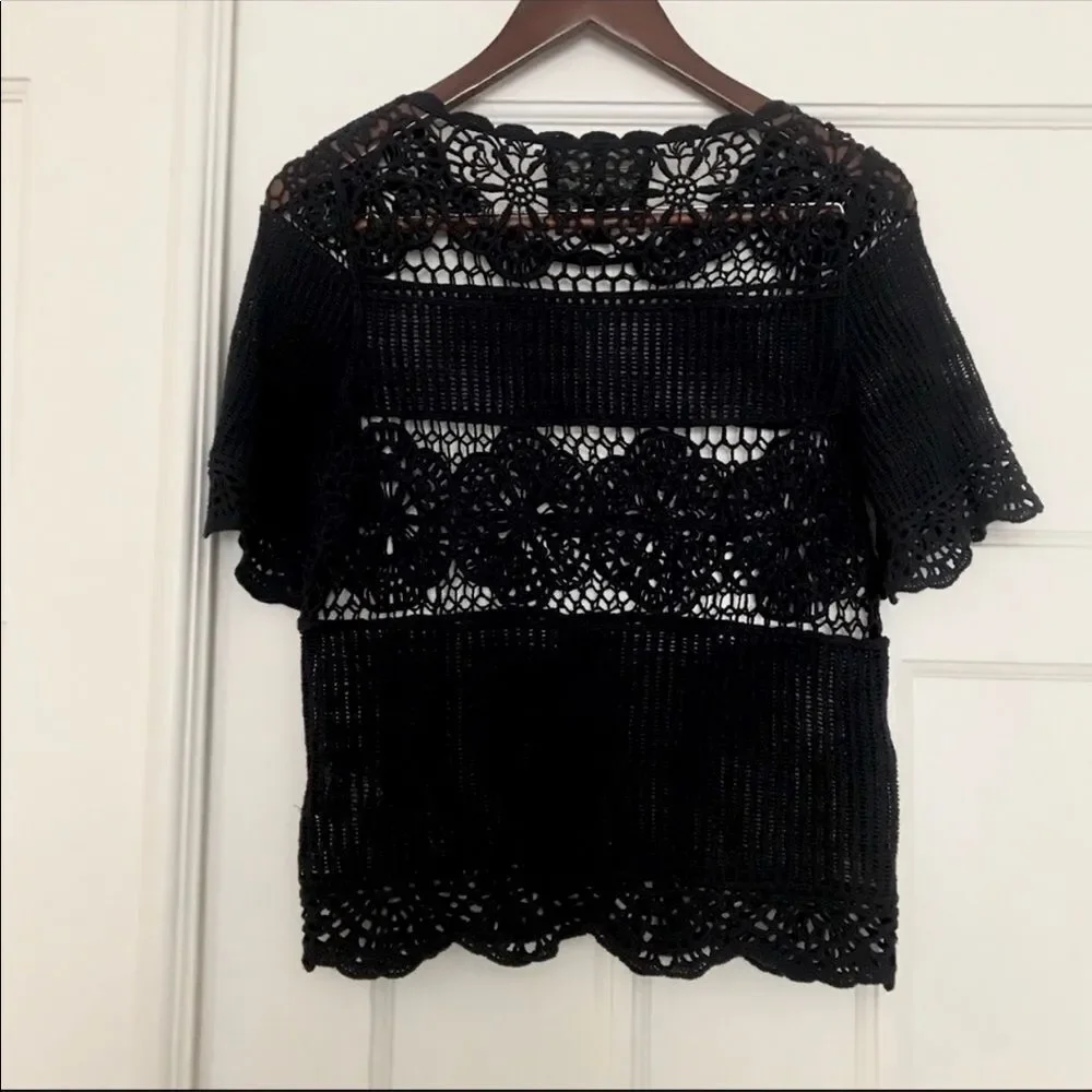 Anthropologie James Coviello “Janice Crochet Top”